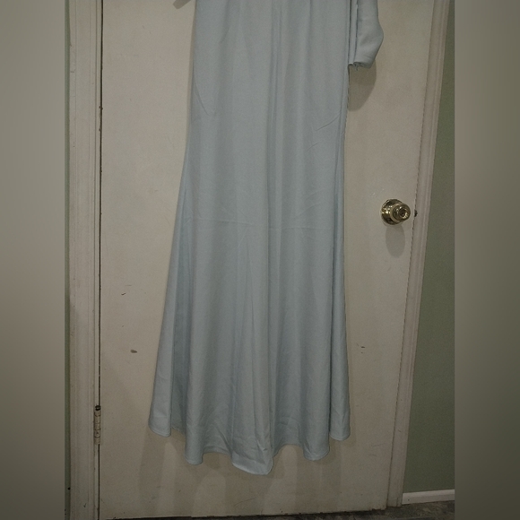 Mac Duggal Light Blue One Shoulder Dress - Picture 12 of 16